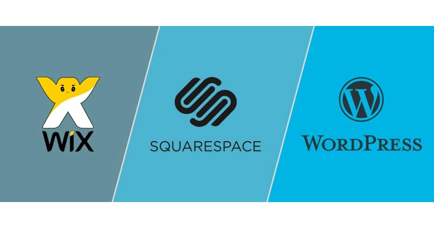 wordpress wix quarespace